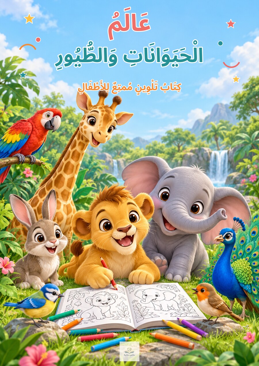 غلاف كتاب عالم الحيوانات والطيور